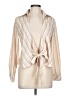 Laundry by Shelli Segal Ivory Long Sleeve Blouse Size M - photo 1