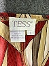 Tess 100% Polyester Print Burgundy Formal Skirt Size L - photo 4
