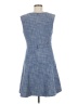 Ann Taylor Tweed Blue Casual Dress Size 8 - photo 2