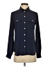 Ann Taylor LOFT 100% Polyester Blue Long Sleeve Blouse Size XS - photo 1