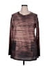 Unbranded 100% Polyester Brown Long Sleeve Top Size 2X - photo 1