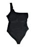 Unbranded Solid Black One Piece Swimsuit Size 10 - photo 1
