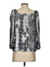 Vince Camuto Silver 3/4 Sleeve Blouse Size S - photo 2
