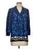 Banana Republic 100% Polyester Blue 3/4 Sleeve Blouse Size S - photo 1