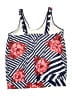 Unbranded Print Blue Swimsuit Top Size 3X - photo 2