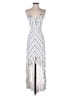 Express Chevron-herringbone Silver Casual Dress Size XXS - photo 1