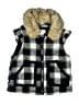 Mud Pie Plaid Black Vest Size 12-18 mo - photo 1