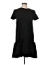 Zara Solid Black Casual Dress Size S - photo 1