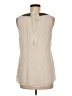 Pedro del Hierro Ivory Sleeveless Blouse Size 6 - photo 2