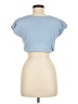 Zara Blue Short Sleeve Top Size 6 - photo 2