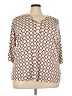 Perseption Concept Ivory 3/4 Sleeve Blouse Size 3X - photo 1