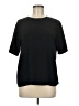 Impressions Black Short Sleeve Top Size M - photo 1