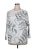 Liv Tropical Silver Pullover Sweater Size 2X - photo 1