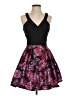 Crystal Doll Paisley Black Cocktail Dress Size 3 - photo 1