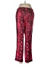 Pam & Gela Animal Print Red Track Pants Size M - photo 2