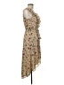 Blu Pepper 100% Polyester Floral Tan Cocktail Dress Size M - photo 4