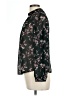 Unbranded 100% Polyester Floral Black Long Sleeve Blouse Size L - photo 5