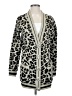 Venus 100% Acrylic Animal Print Silver Cardigan Size XS - photo 1