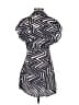 MNG Chevron-herringbone Blue Casual Dress Size 0 - photo 2