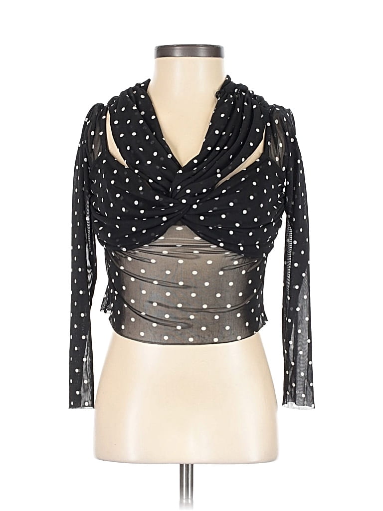 Afrm Tank Top Black Cowl Neck Tops