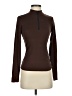Unbranded Solid Brown Long Sleeve Turtleneck Size XS (estimated) - photo 1