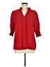 Shein Red 3/4 Sleeve Blouse Size 6 - photo 1