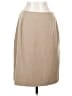 Studio C Solid Tan Casual Skirt Size 8 - photo 1