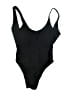 DIXPERFECT Solid Black One Piece Swimsuit Size S - photo 1