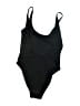 DIXPERFECT Solid Black One Piece Swimsuit Size S - photo 2