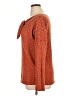 Weekend Suzanne Betro Polka Dots Orange Pullover Sweater Size XL - photo 5