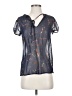 Zara TRF 100% Polyester Gray Short Sleeve Blouse Size XS - photo 1