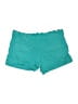 Bebop 100% Rayon Solid Teal Shorts Size 5 - photo 2