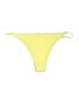 Subdued Solid Yellow Swimsuit Bottoms Size S - photo 2
