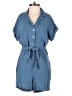 True Craft Solid Blue Romper Size XS - photo 1