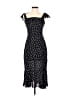 Shein 100% Polyester Polka Dots Black Cocktail Dress Size 2 - photo 1