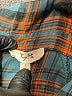 Kye Mi 100% Cotton Plaid Teal Long Sleeve Button-Down Shirt Size S - photo 7