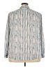 dalia 100% Polyester Blue Long Sleeve Blouse Size 3X - photo 2