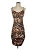 Unbranded Animal Print Brown Cocktail Dress Size S - photo 1
