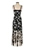 Unbranded 100% Polyester Black Casual Dress Size S (estimated) - photo 2