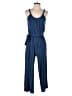 Ann Taylor LOFT Solid Blue Jumpsuit Size S - photo 1