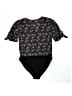 Topshop Floral Black Bodysuit Size 8 - photo 2