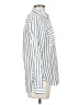 Express Stripes White Long Sleeve Blouse Size XS - photo 4