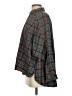 Kye Mi 100% Cotton Plaid Teal Long Sleeve Button-Down Shirt Size S - photo 5