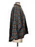Kye Mi 100% Cotton Plaid Teal Long Sleeve Button-Down Shirt Size S - photo 4