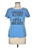 Basic Editions Blue Short Sleeve T-Shirt Size M - photo 1