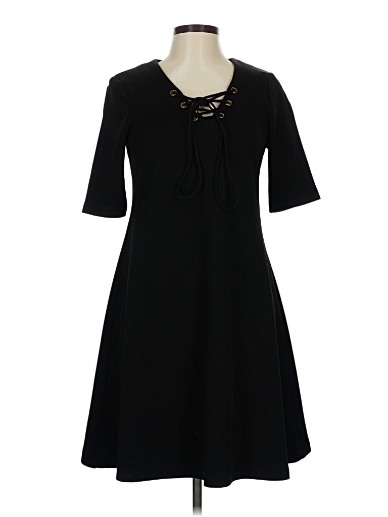 Pre-owned Julian Taylor Casual Dress In Black