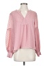 CeCe 100% Polyester Pink Long Sleeve Blouse Size S - photo 1
