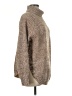 Shein 100% Polyester Tweed Brown Turtleneck Sweater Size 6 - photo 4