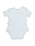 Assorted Brands 100% Cotton Solid Blue Short Sleeve Onesie Size 0-6 m - photo 2