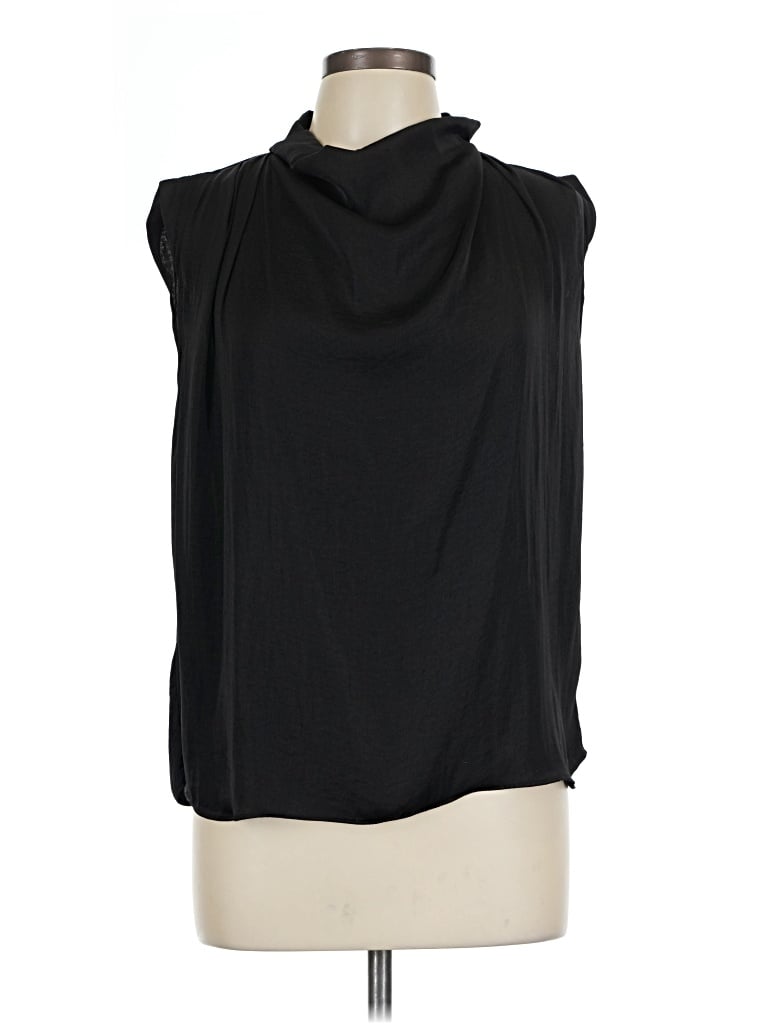 Pre-owned Naked Zebra Sleeveless Blouse In Black